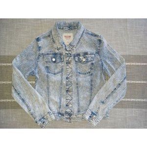 Mossimo Whitewashed Blue Jean Jacket Size L